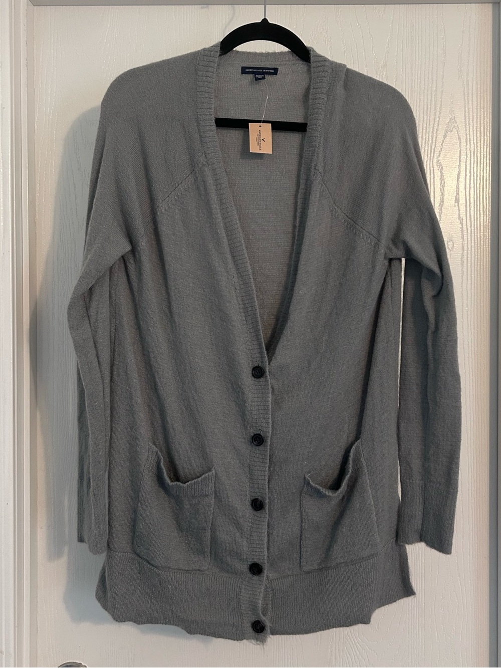 American Eagle Outfitters | Gray Button-Front Women's Cardigan | Size Medium